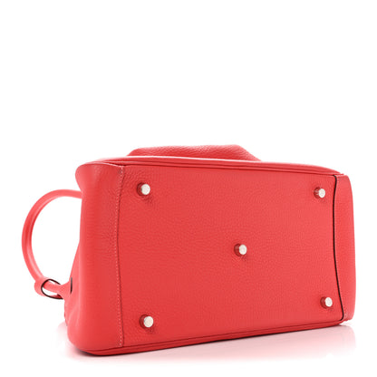 Hermes Taurillon Clemence Lindy 34 Rouge Pivoine 4 of 11