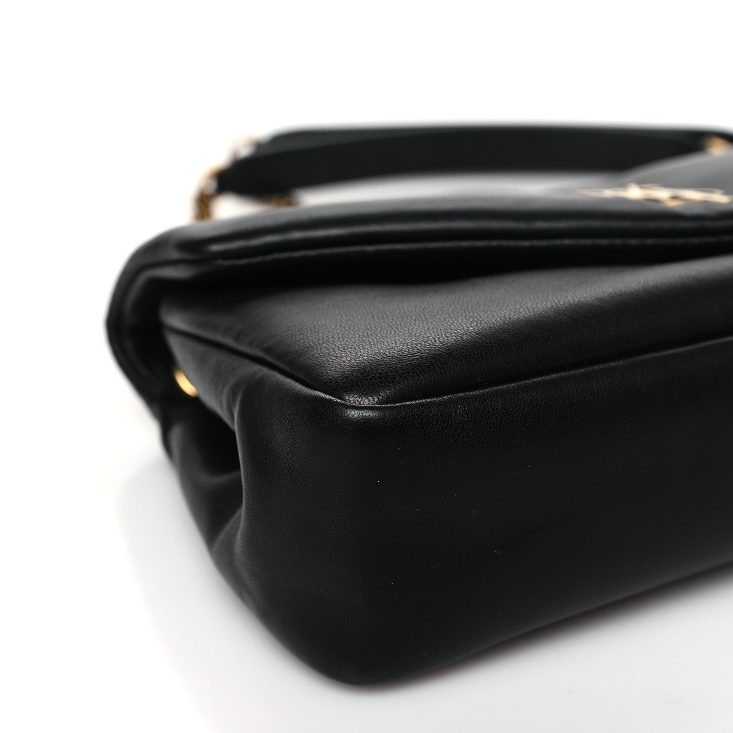 Saint Laurent Plunged Lambskin Calypso Black 9 of 10