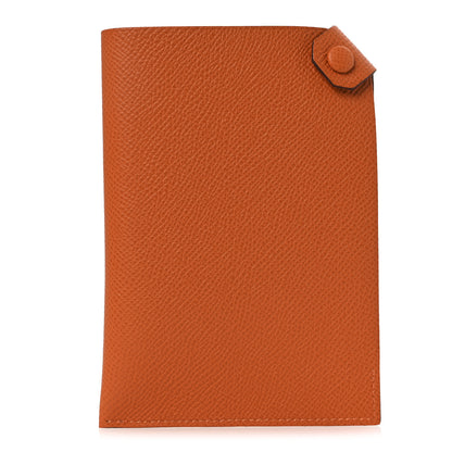 Hermes Epsom Tarmac PM Passport Holder Orange 1 of 8