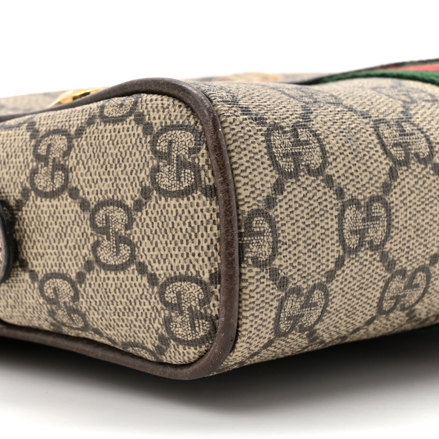 Gucci GG Supreme Monogram Web Small Ophidia Belt Bag 95 38 Dark Brown 10 of 12