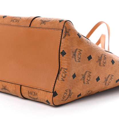 MCM Visetos Toni Shopper Tote Cognac 10 of 10