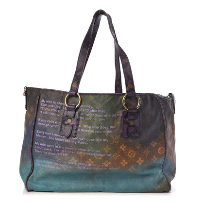 Louis Vuitton Monogram Karung Heartbreak Jokes Tote Violet 1 of 14