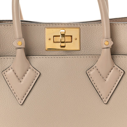 Louis Vuitton Calfskin Monogram On My Side PM Greige 7 of 9