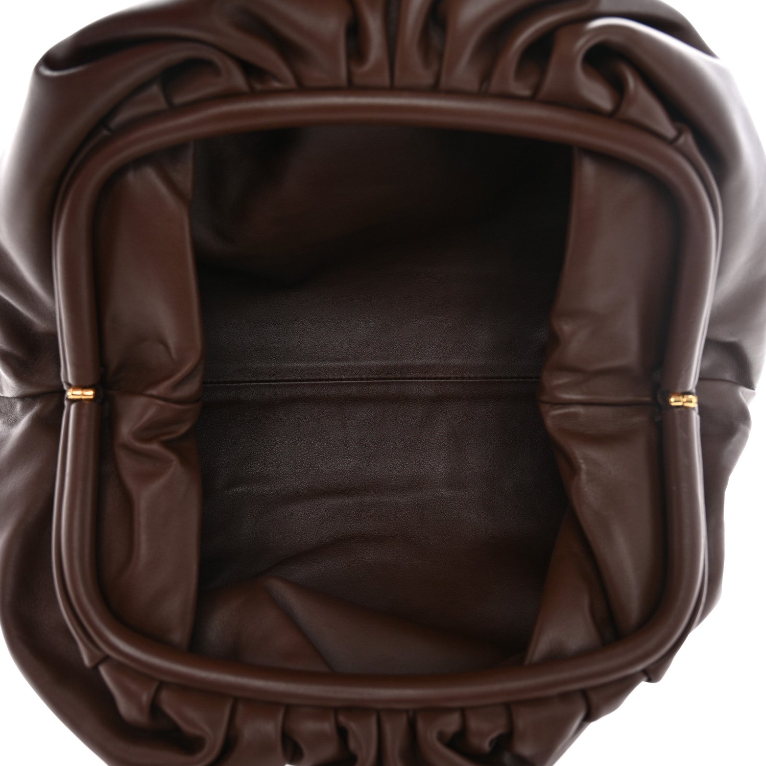 Bottega Veneta Smooth Butter Calf The Pouch Oversized Clutch Brownie 5 of 8