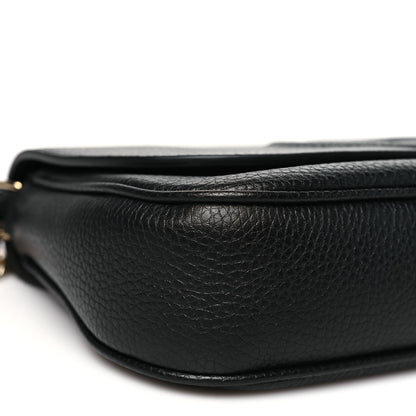 Gucci Pebbled Calfskin Medium Soho Flap Crossbody Black 9 of 10