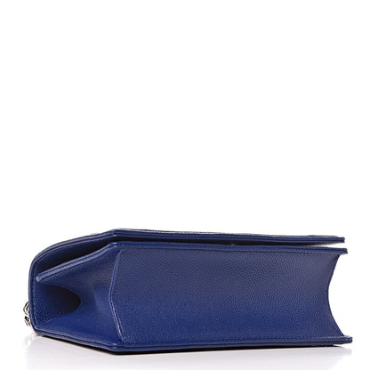 Christian Dior Grained Calfskin Small Diorama Flap Bag Bleu De Minuit 4 of 13