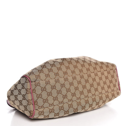Gucci Monogram Margaux Calfskin Medium Sukey Tote Beige Ebony Vintage Rose 4 of 7