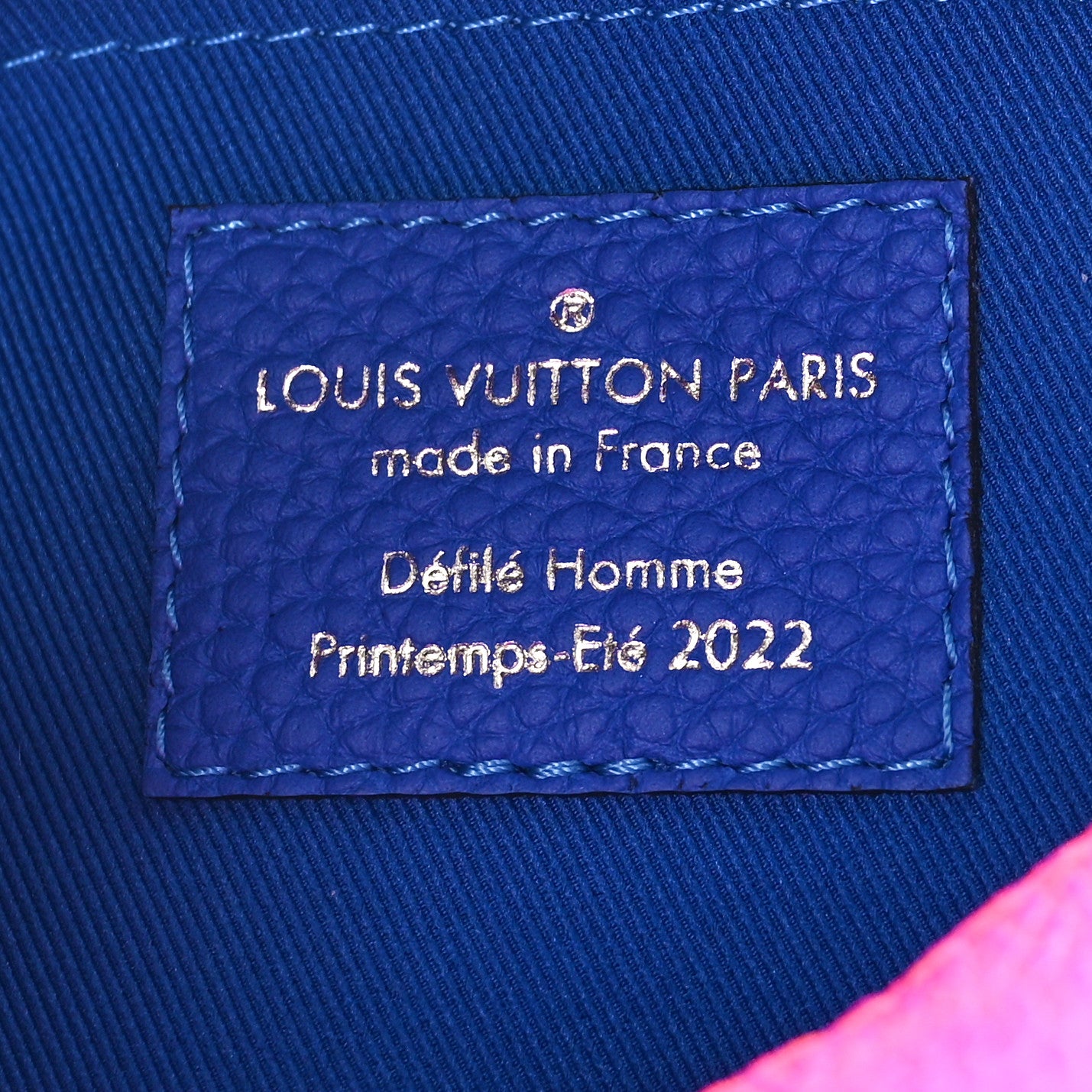 Louis Vuitton Taurillon Illusion Mini Soft Trunk Bleu Rose 6 of 8