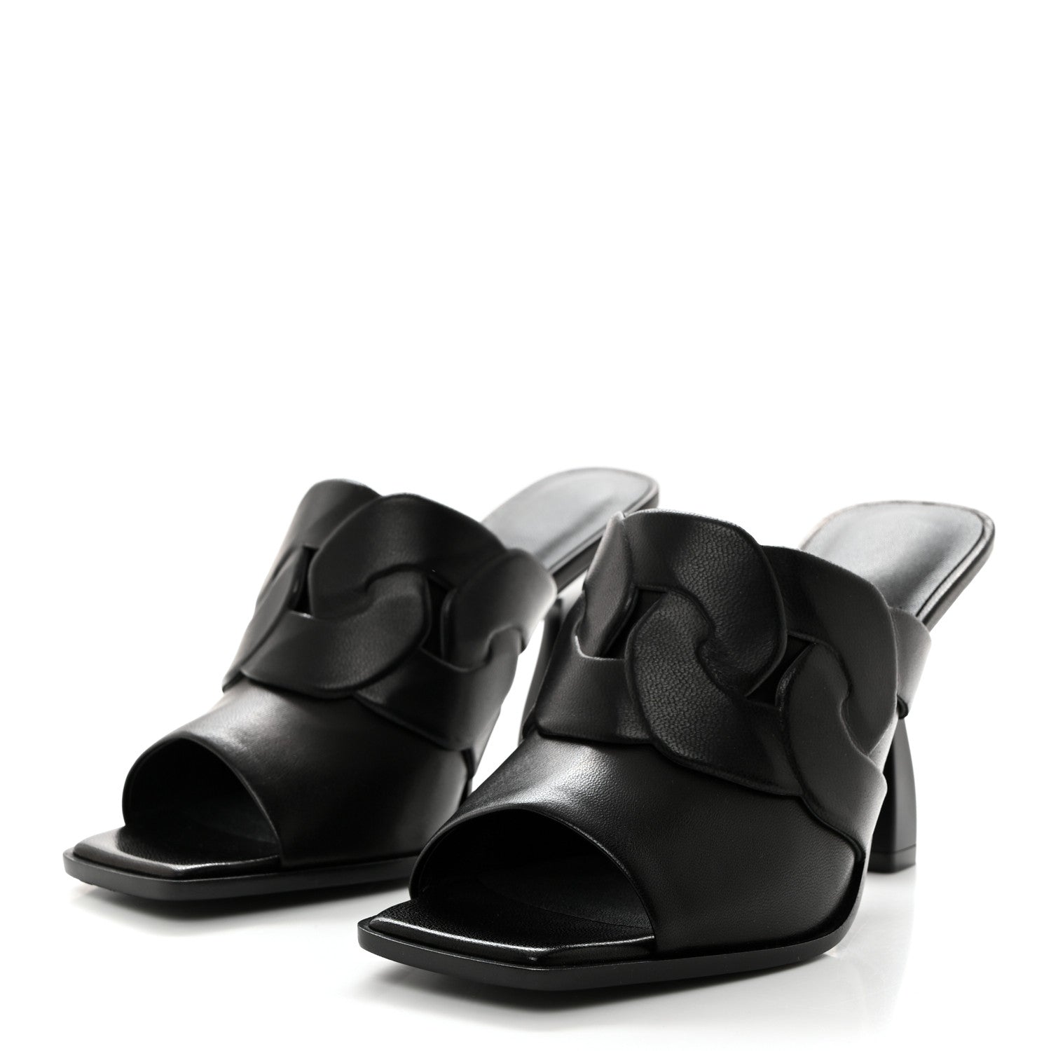 Hermes Nappa Hanna 95 Sandal 36 Black 3 of 9