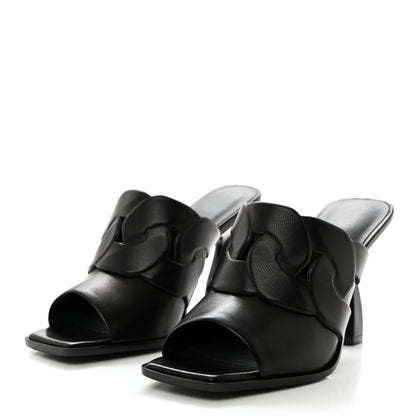 Hermes Nappa Hanna 95 Sandal 36 Black 3 of 9