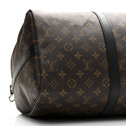 Louis Vuitton Monogram Macassar Keepall Bandouliere 45 8 of 10