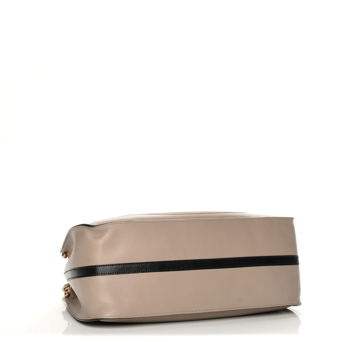 Calfskin Suede Hayley Double Carry Satchel Motty Grey