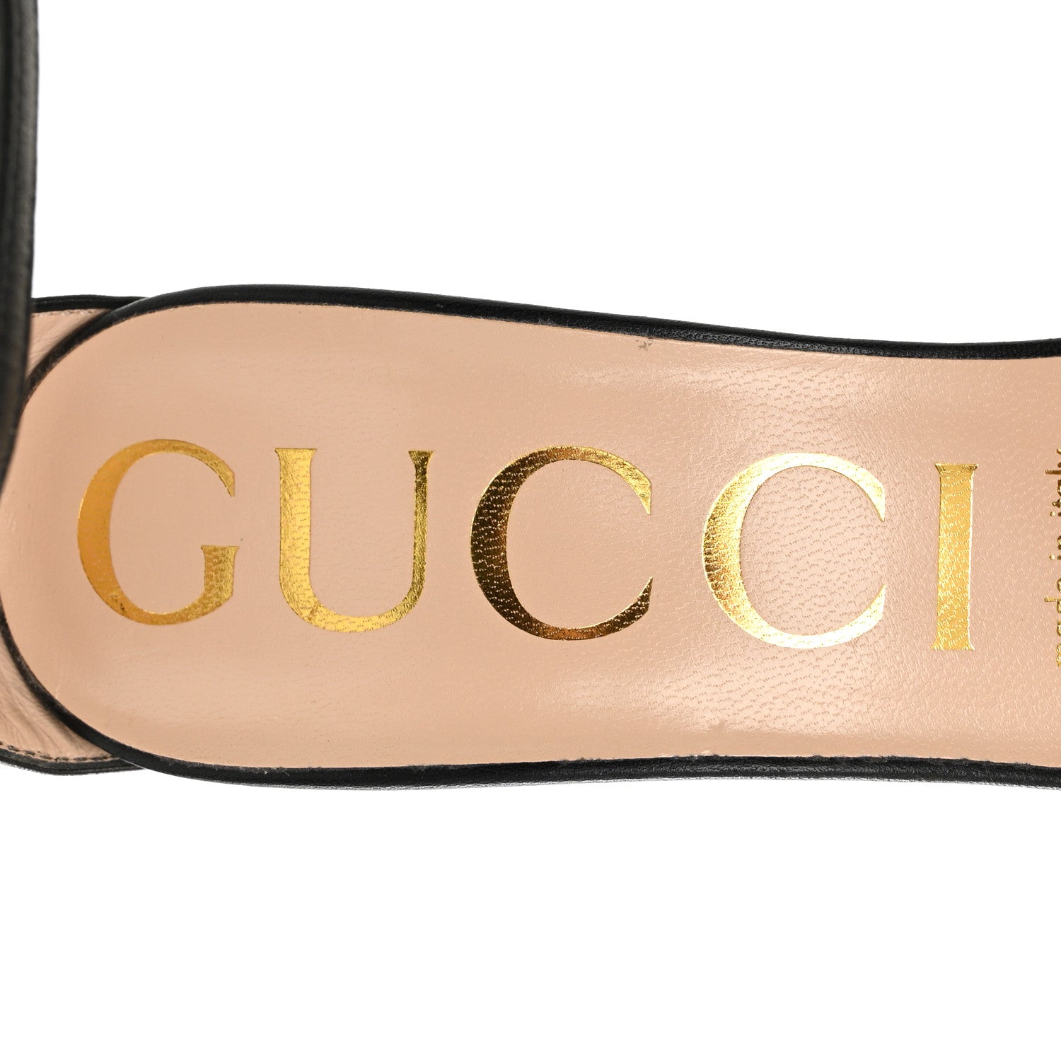 Gucci Nappa Ilse Pleated Bow Sandals 39 Black 8 of 9