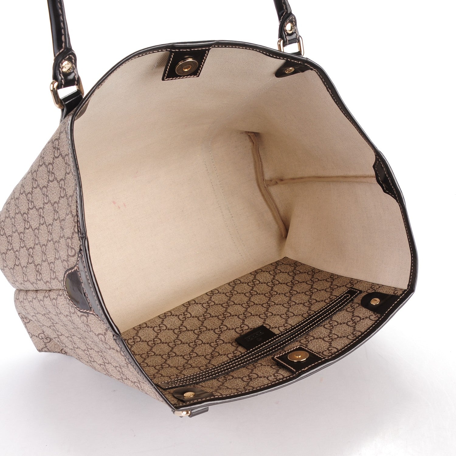 Gucci GG Plus Monogram Tattoo Heart Medium Joy Tote Dark Brown 5 of 11