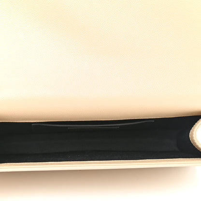 Saint Laurent Grain De Poudre Classic Kate Monogram Clutch Nude Powder 7 of 10