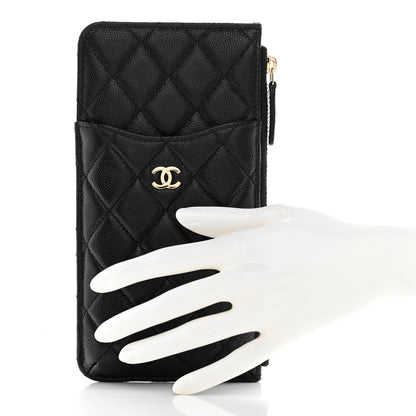 Chanel Caviar Quilted Classic iPhone Pouch Black 2 of 7
