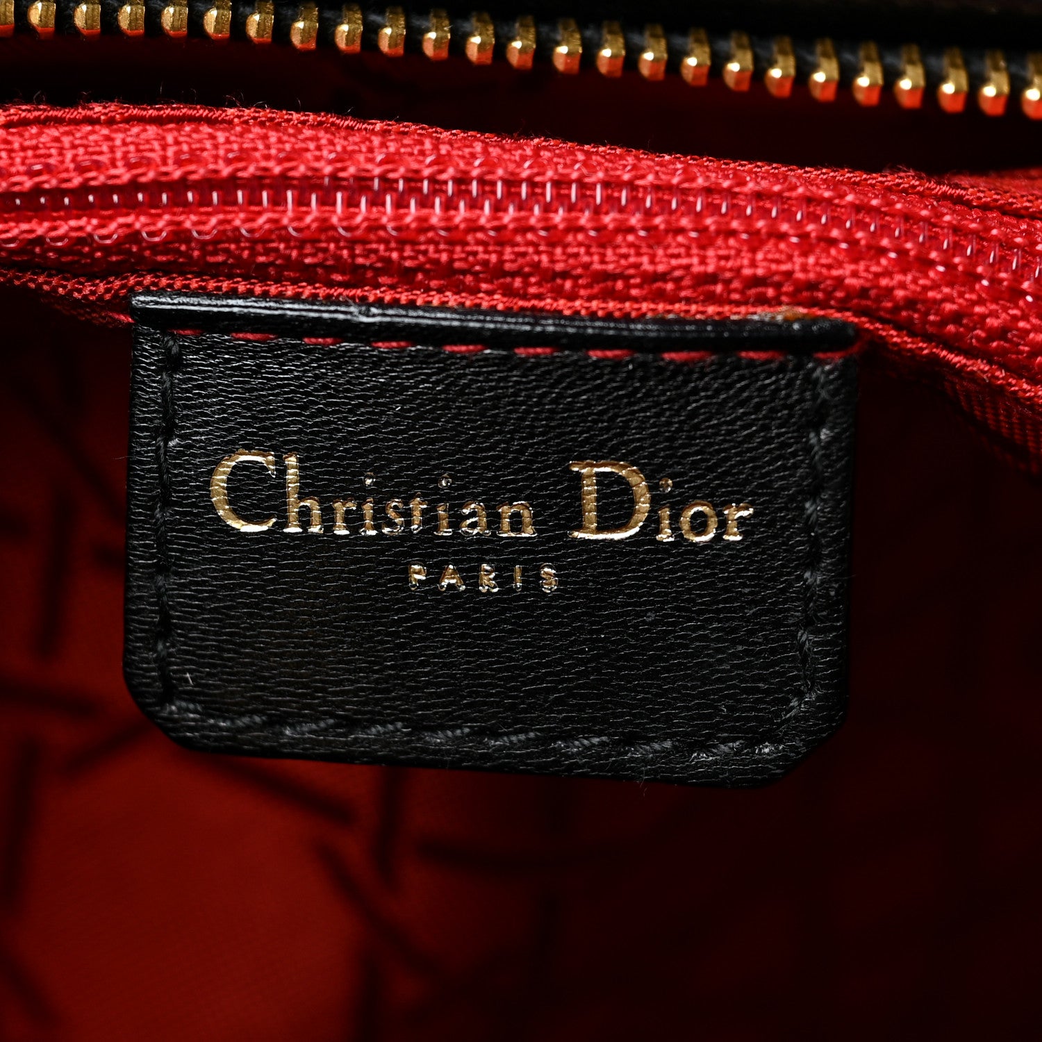 Christian Dior Lambskin Cannage Large Lady Dior Black 6 of 9