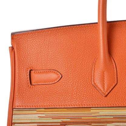 Hermes Togo Vibrato Birkin 35 Orange 11 of 37