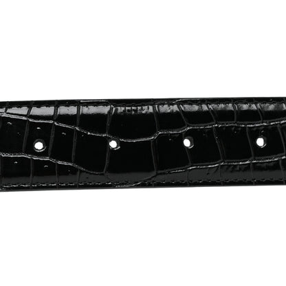 Chanel Crocodile Embossed Calfskin Belt 85 34 Black 5 of 7