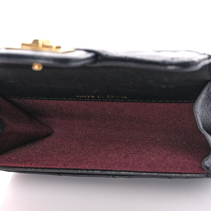 Chanel Aged Calfskin Quilted Reissue Flap Card Holder Black 5 of 15