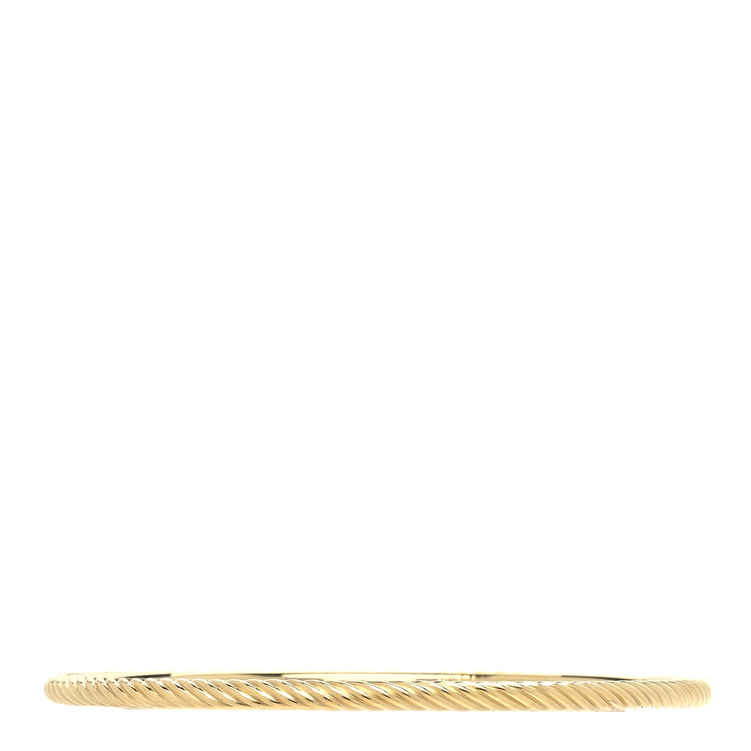 David Yurman 18K Yellow Gold Cable Classics Bangle Bracelet 3 of 5