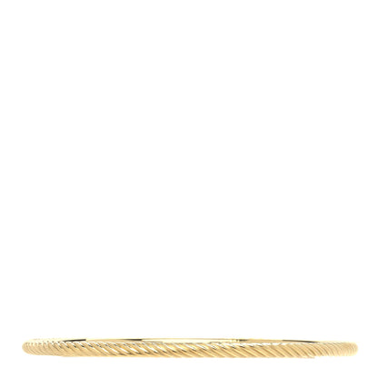 David Yurman 18K Yellow Gold Cable Classics Bangle Bracelet 3 of 5