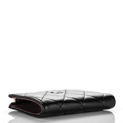 Chanel Lambskin Quilted Key Holder Case Black 4 of 8