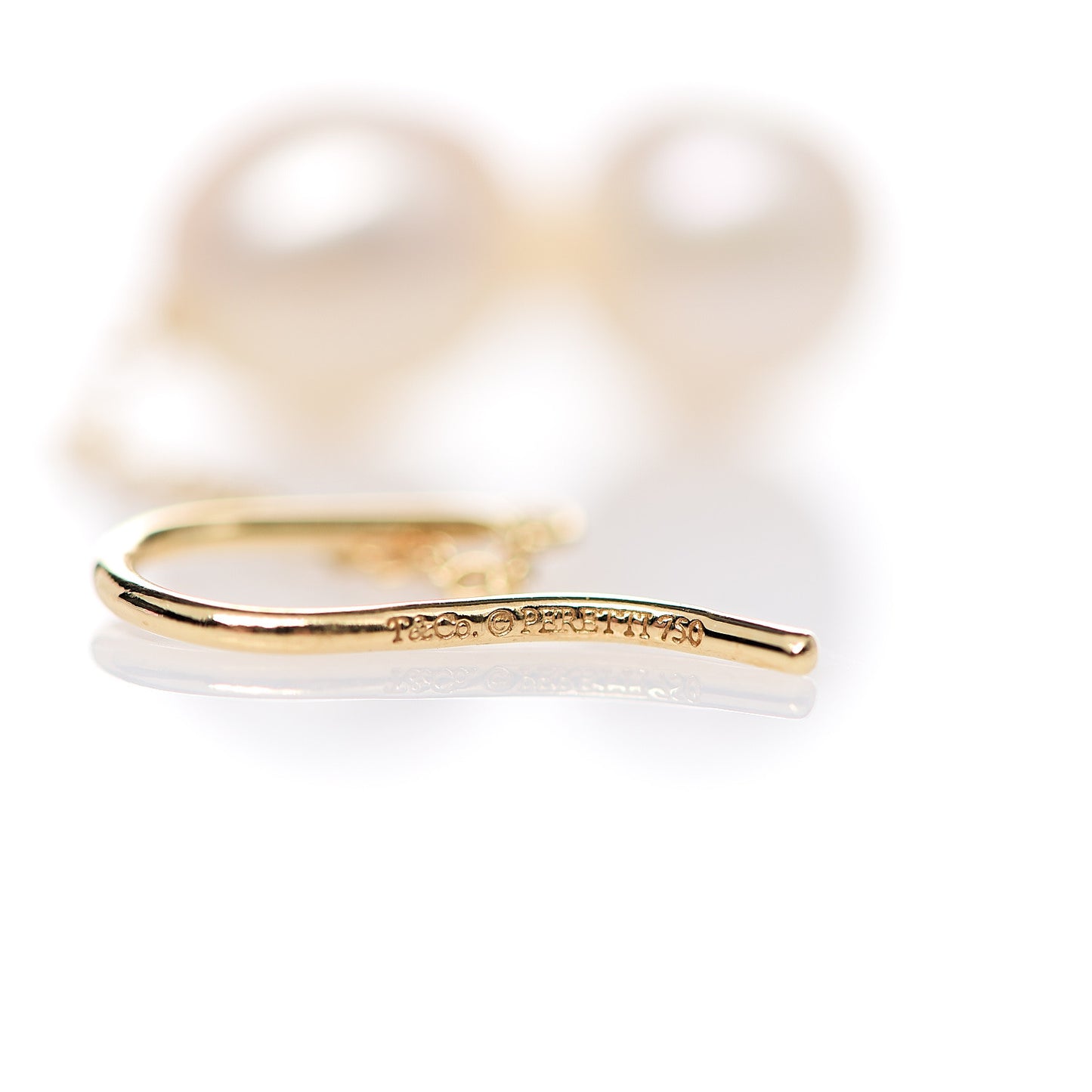 18K Yellow Gold Elsa Peretti Pearls By The Yard Drop Earrings