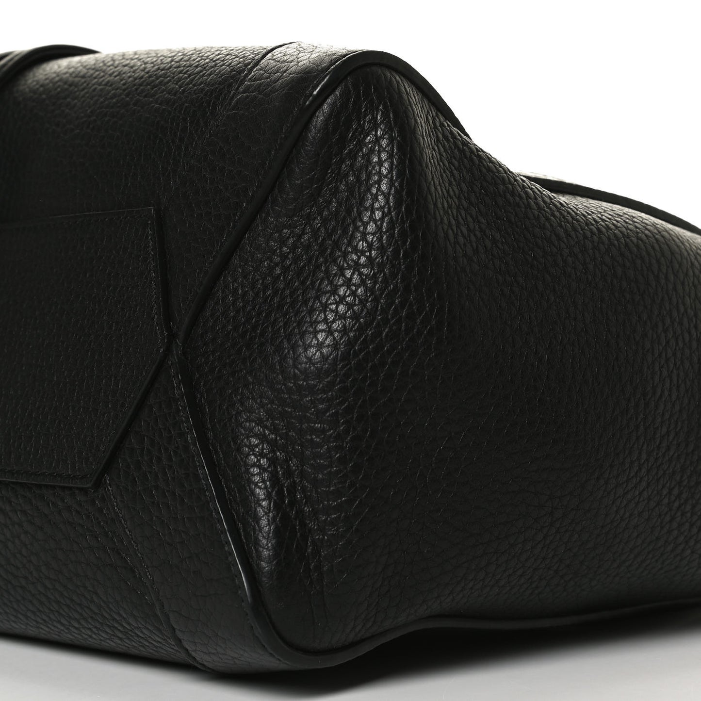 Heavy Grain Calfskin Small Millie Tote Black
