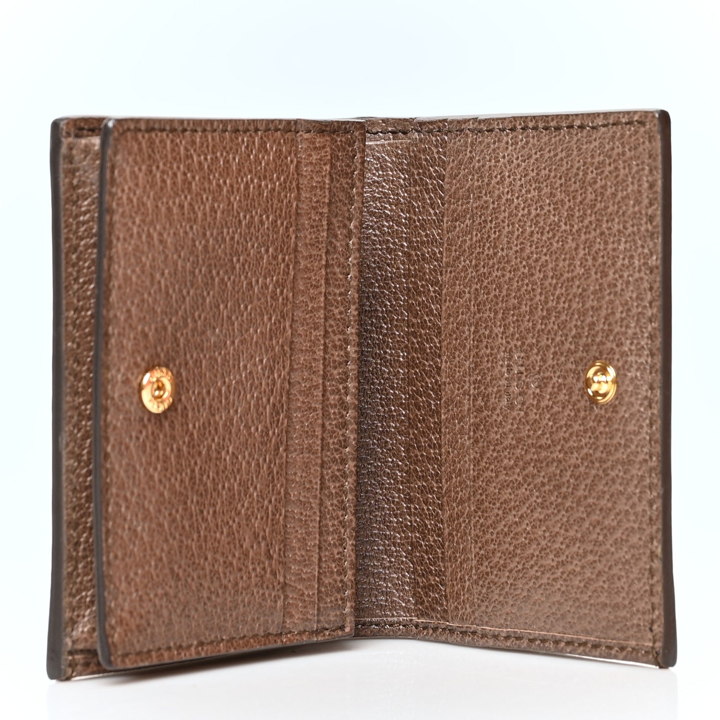 GG Supreme Monogram Web Ophidia Card Case Beige New Acero