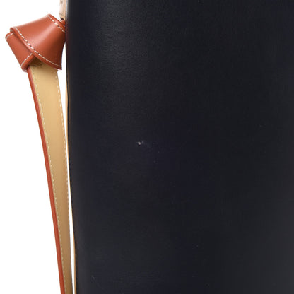 Celine Shiny Smooth Calfskin Small Twisted Cabas Navy Beige 14 of 14