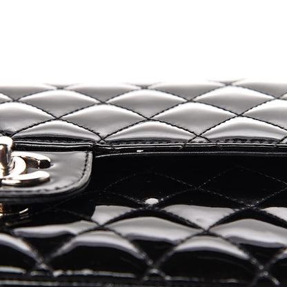 Chanel Patent Quilted Medium Double Flap Black 14 of 17