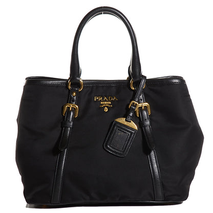 Prada Tessuto Soft Calf Tote Nero Black 1 of 10