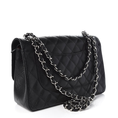 Chanel Caviar Quilted Jumbo Double Flap Black 4 of 8