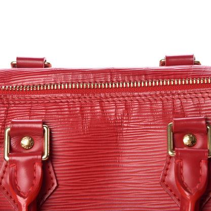 Louis Vuitton Epi Speedy 25 Castillan Red 7 of 13