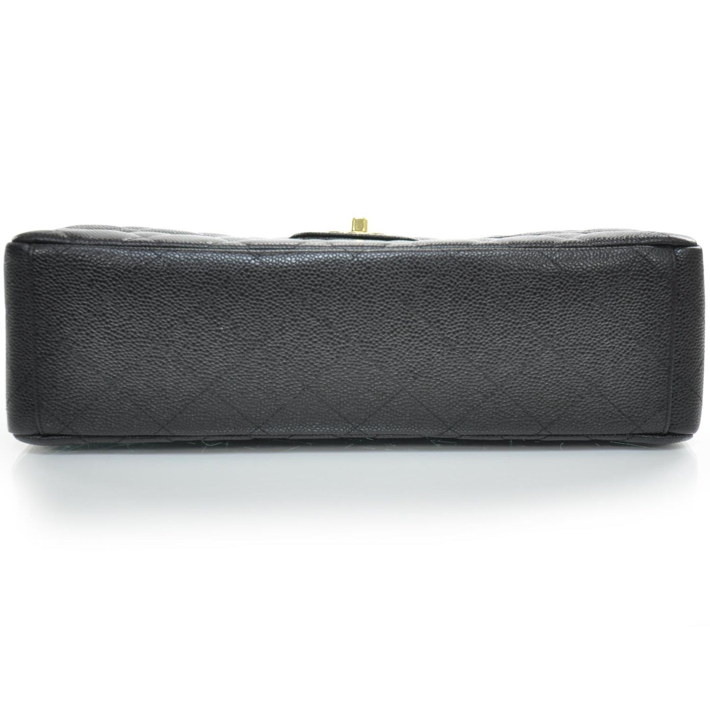 Caviar Maxi Single Flap Black GHW