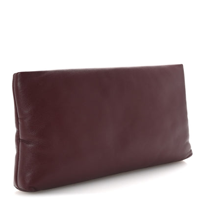 Saint Laurent Lambskin Long Calypso Pouch Rouge Merlot 3 of 7