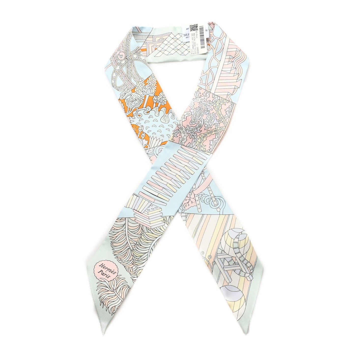 Silk De l'Ombrelle Aux Duels Twilly Ciel Rose Pale Orange