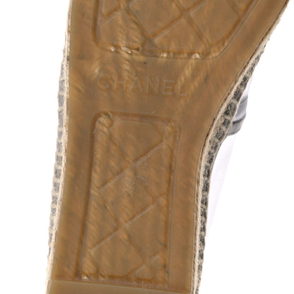 Chanel Mesh Grosgrain CC Espadrilles 39 Grey 13 of 15
