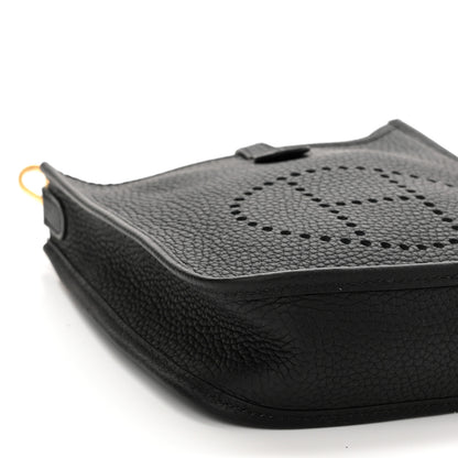 Hermes Taurillon Clemence Evelyne TPM Black 9 of 10