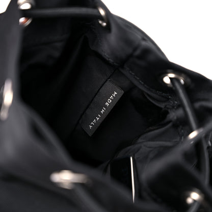 Prada Tessuto Nylon Pocket Drawstring Pouch Belt 100 40 Black 7 of 15