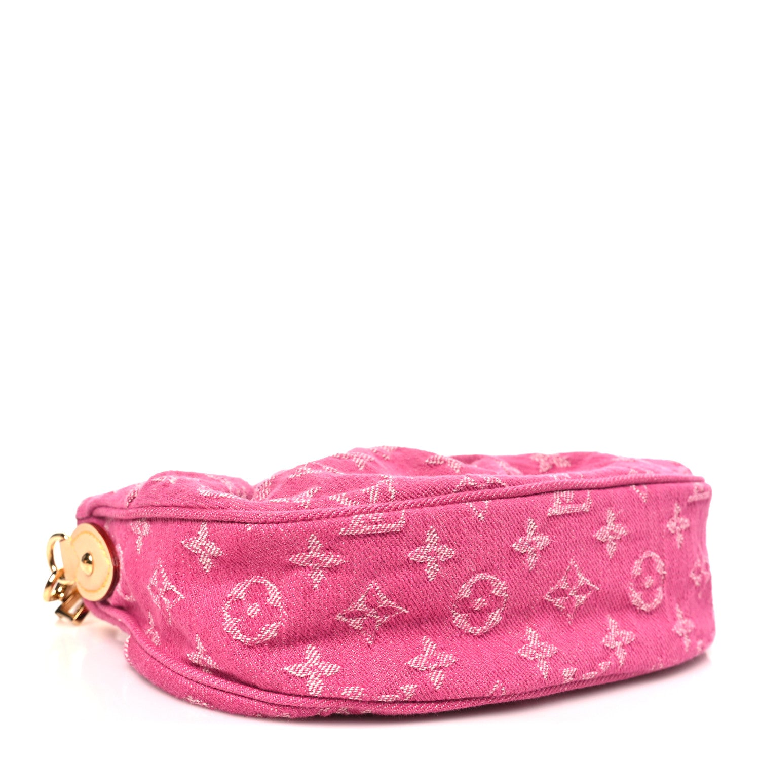 Louis Vuitton Monogram Denim Pochette Valley Fuchsia 4 of 10