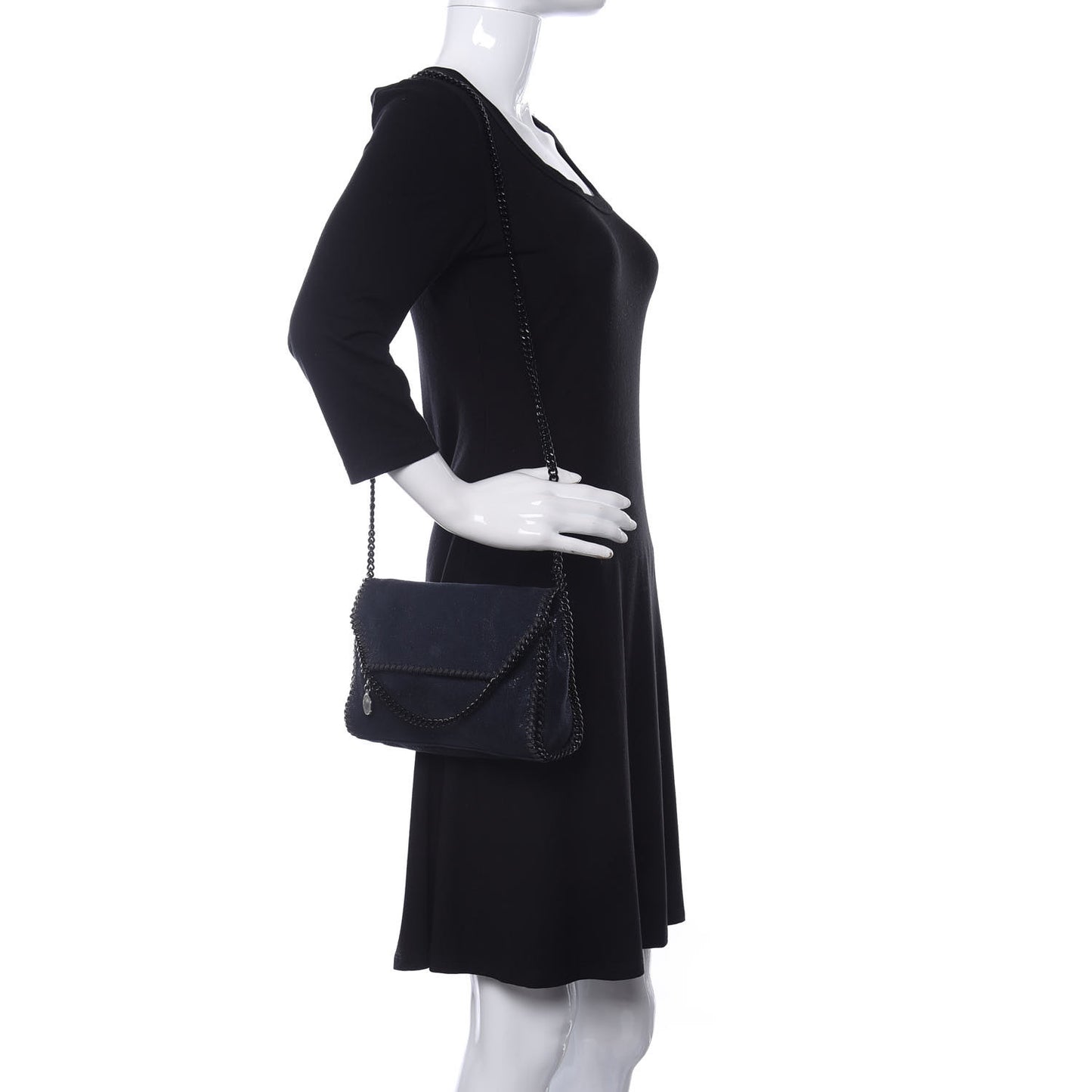 Shaggy Deer Falabella Mini Crossbody Bag Lapis Navy