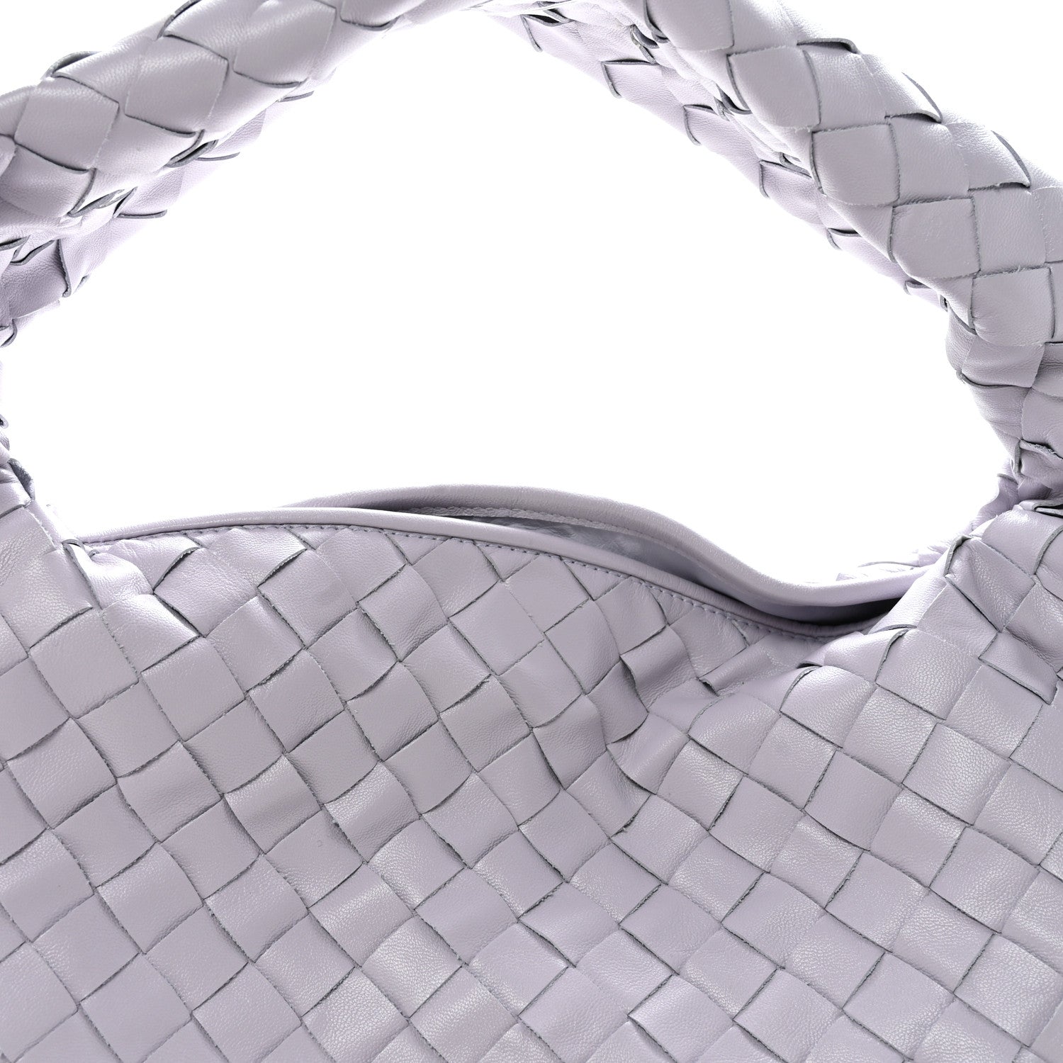 Bottega Veneta Calfskin Intrecciato Small Hop Oyster Lilac 8 of 10
