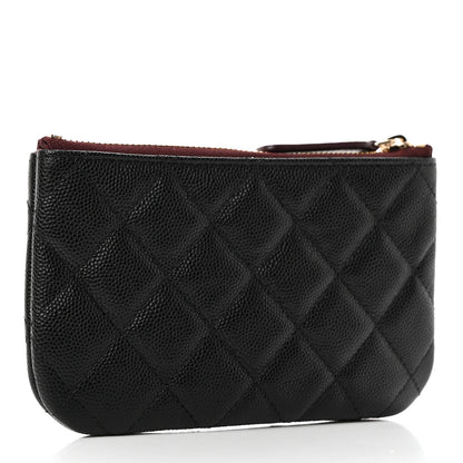 Chanel Caviar Quilted Small Cosmetic Case Black 3 of 8