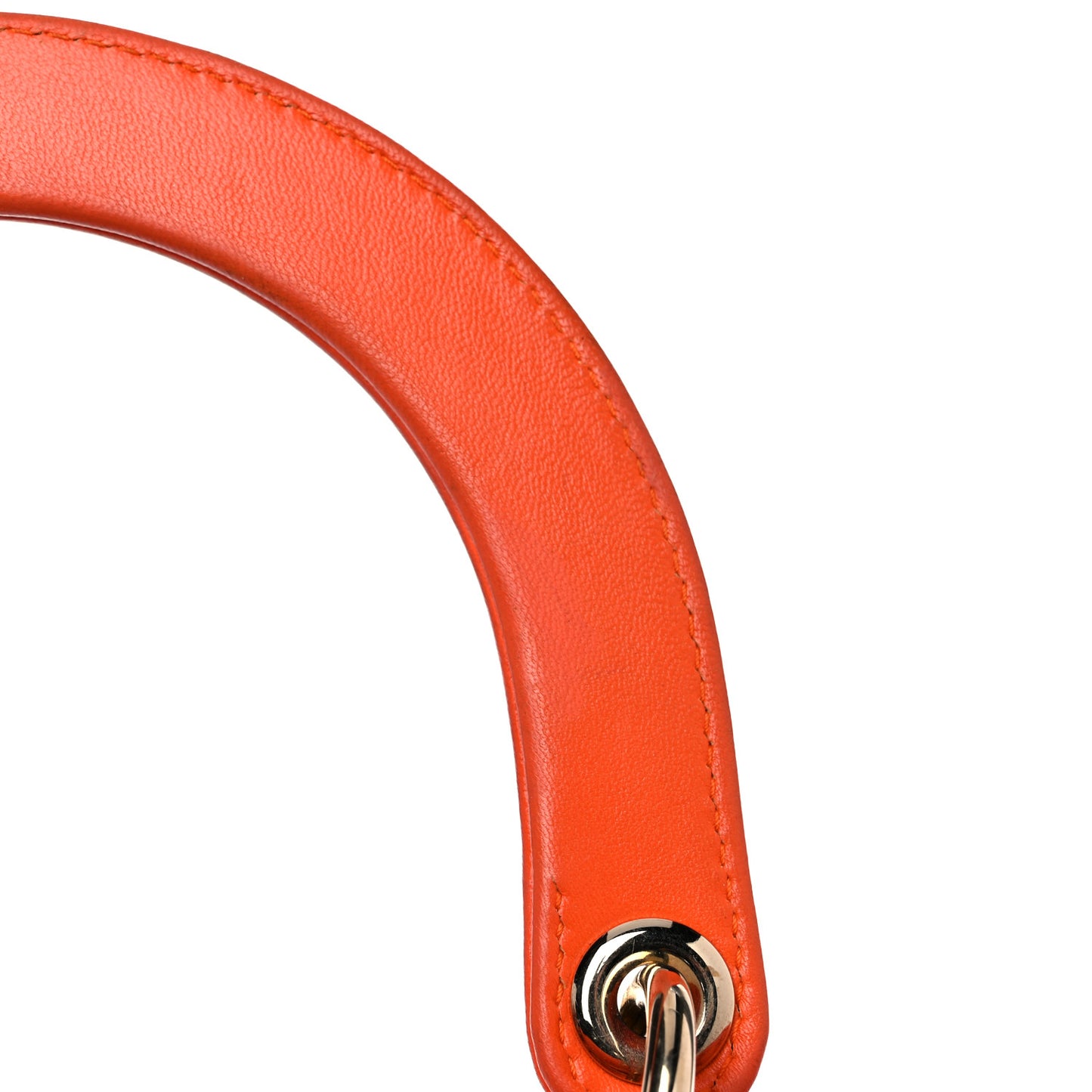 Lambskin Cannage Medium Lady Dior Orange