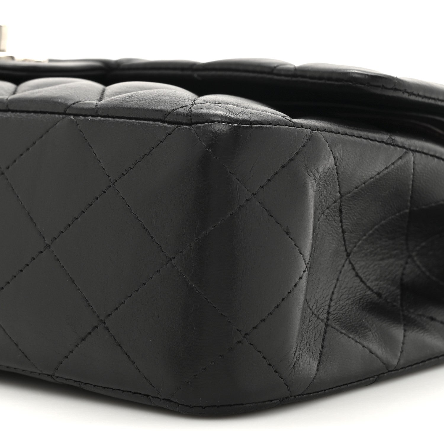 Chanel Lambskin Quilted Medium Double Flap Black 9 of 18