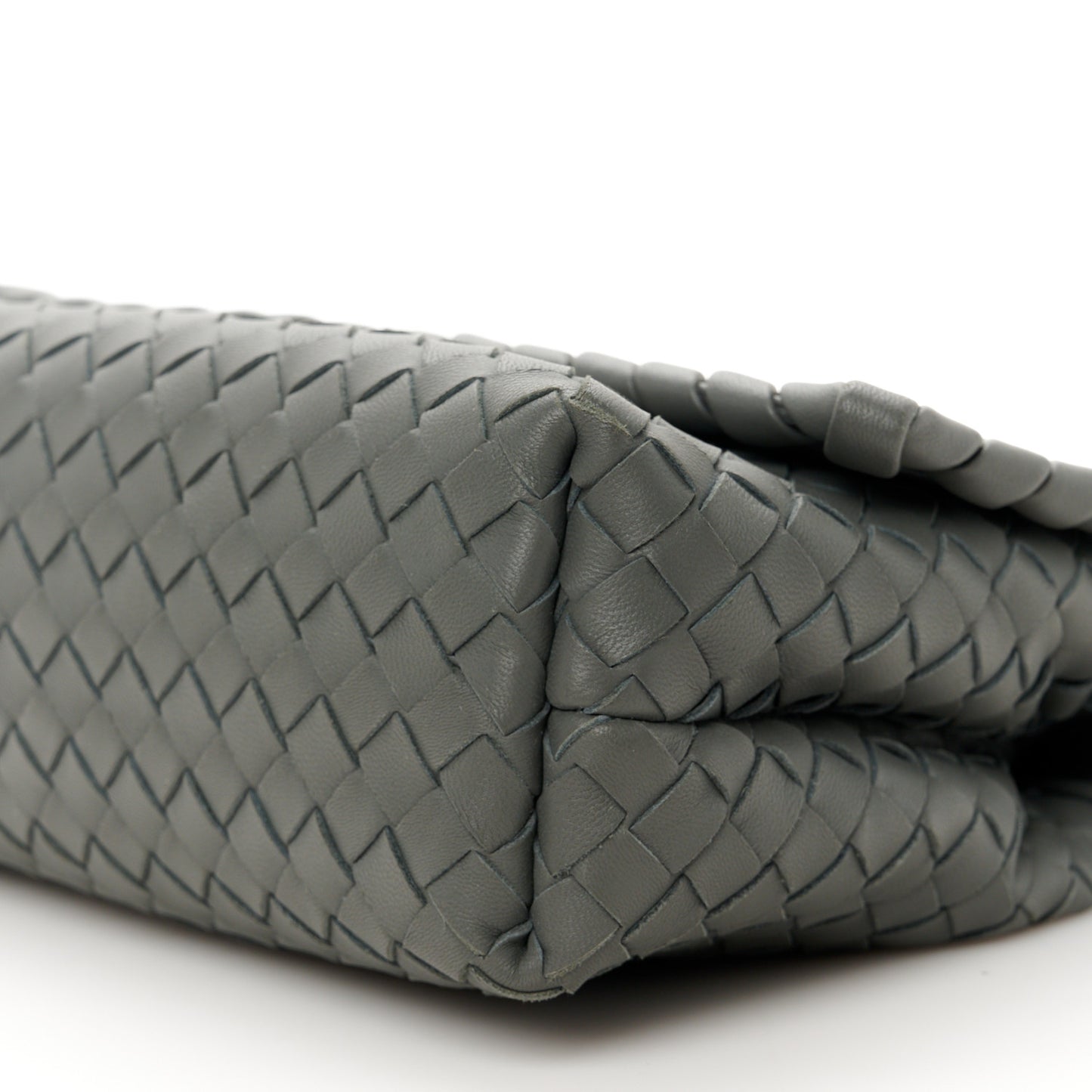 Nappa Intrecciato Baby Olimpia Shoulder Bag Steel