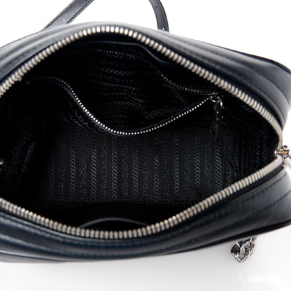 Prada Soft Calfskin Diagramme Camera Bag Black 5 of 11