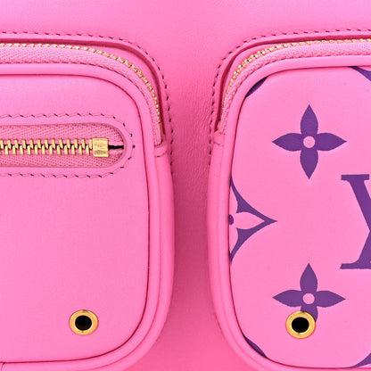 Louis Vuitton LOUIS VUITTON Calfskin Embossed Monogram Vuittamins Utility Crossbody Rose Violet 7 of 10